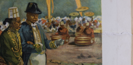 Oogstfeest Optocht van den Sultan met den Resident in Djokjakarta.
