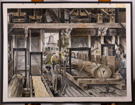 In den houtzaagmolen