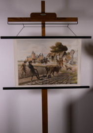 Kasteel met omgeving omstreeks 1300