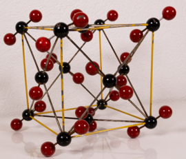 atoom / molecuul model van koolstofdioxide