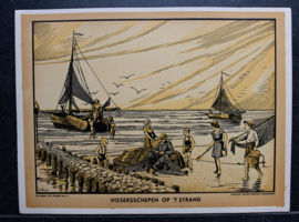 Vissersschepen op het strand
