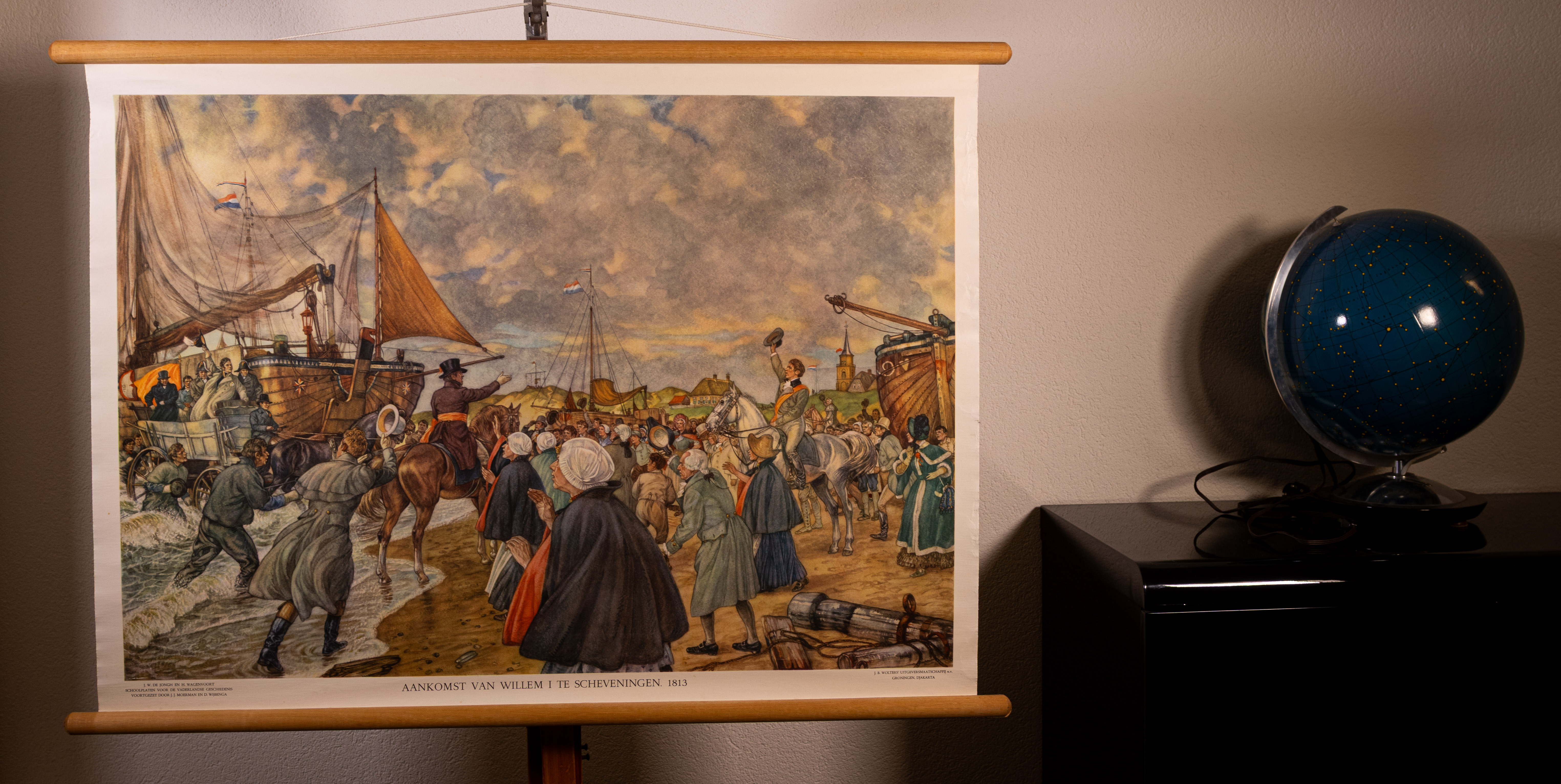 Aankomst Willem I te Scheveningen