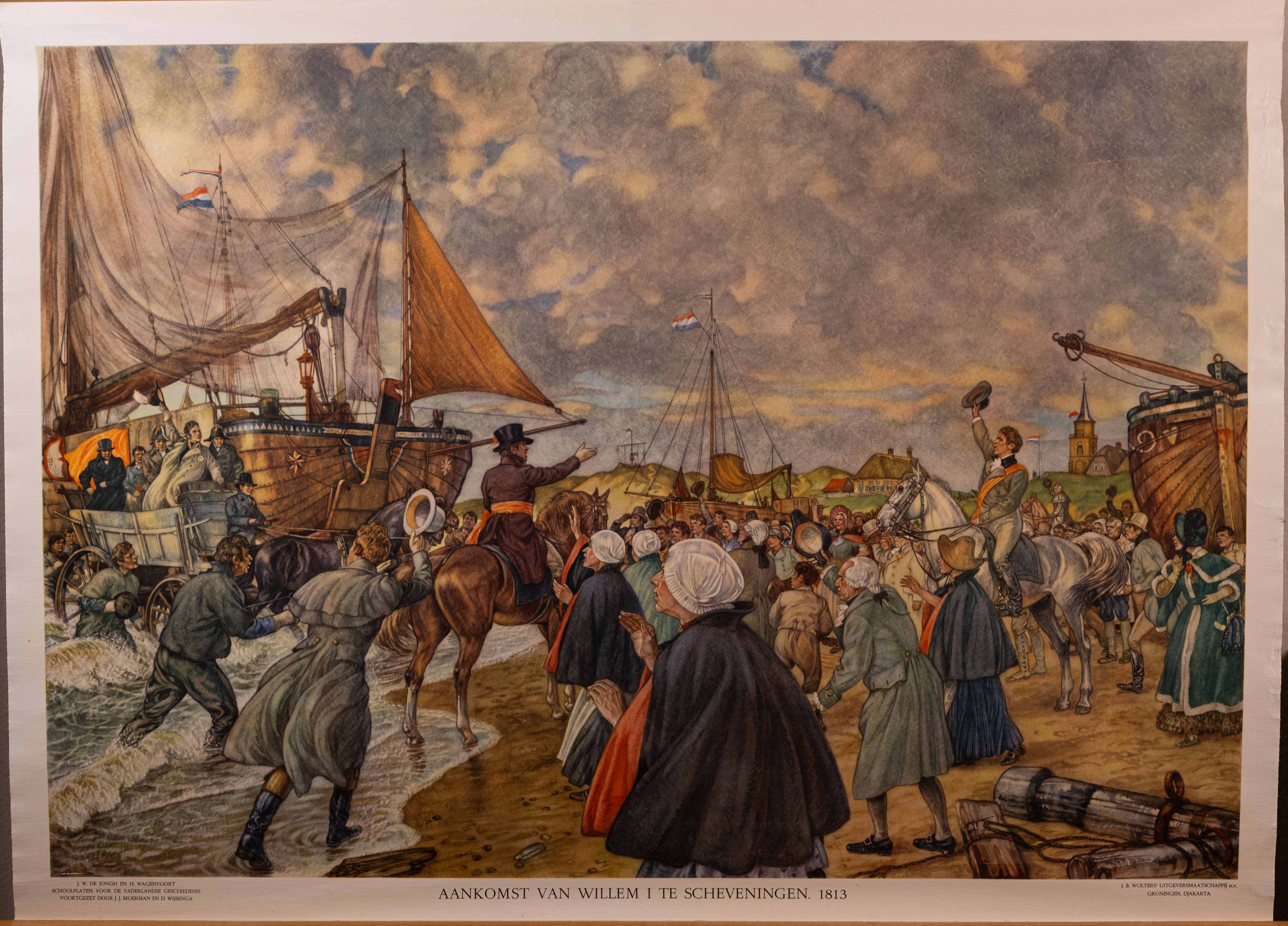 Aankomst Willem I te Scheveningen