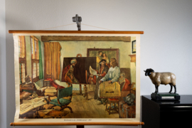 Rembrandt in zijn Schilderscaemer