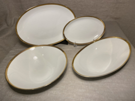 Schalenset Winterling, gouden rand