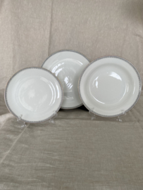 Bordenset Winterling, gouden rand met boogmotief