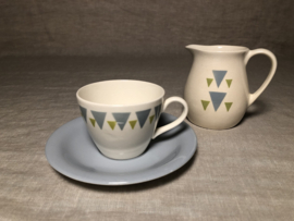 Kop en schotel T.G. Green Tableware, decor 'Trio Gayday'