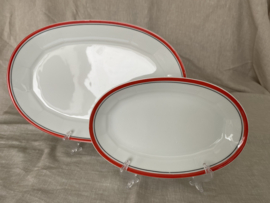 Schalenset Mitterteich, roodzwarte rand