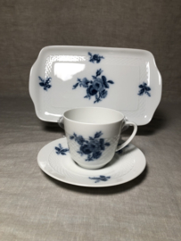 Ontbijtservies Hutschenreuther, blauwe bloemen