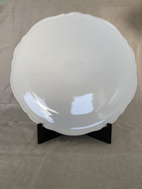 Gebaksset Hutschenreuther, wit met golfrand