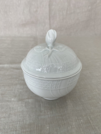 Melkkannetje en suikerpot met deksel Hutschenreuther, Form Dresden
