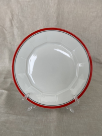 Ontbijtbord Mitterteich, roodzwarte rand