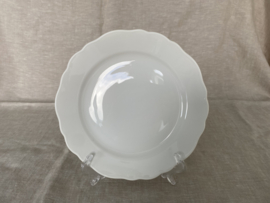 Ontbijtbord Hutschenreuther, wit met golfrand