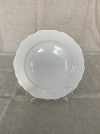 Ontbijtbord Hutschenreuther, wit met golfrand