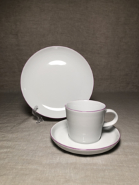 Ontbijtset Arzberg Cucina, wit met rand