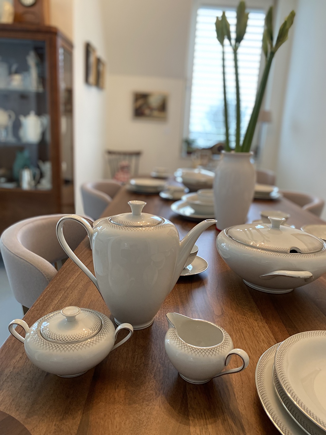 Elegant vintage Duits servies, complete set van Schönwald