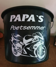 Papa`s poetsemmer Motor inhoud 12 liter