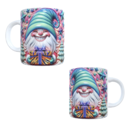 Bedrukte beker - geschenk - kerst - gnome - kabouter - kado