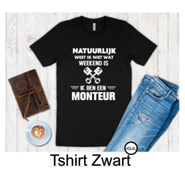 Bedrukte tshirt voor een auto Monteur