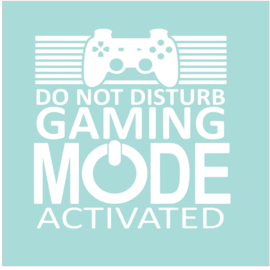 Muur - deur - raam sticker Gaming Do not disturb