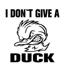Auto sticker I DON`T GIVE A DUCK