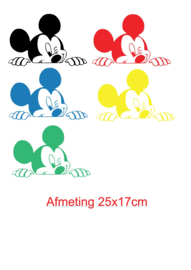 Raamsticker  gluur mickey
