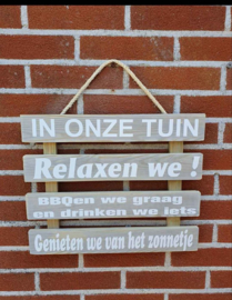 In onze tuin