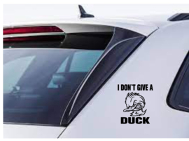 Auto sticker I DON`T GIVE A DUCK