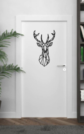 Origami muursticker hert Deer Woonkamer Decoratief Wall art Woonkamer Muur Decoratie Wand sticker 24x40 cm