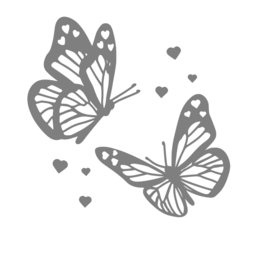 Raam muur stickers Vlinder 2 stuks - decoratieve Wall art 30x30 cm