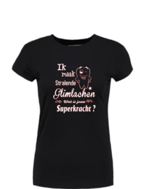 T`shirt Ik maak stralende glimlach