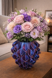 Spiral lilypot vaas 3 d geprint bloemen vaas