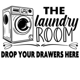 Deur - raam sticker the laundry room