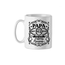 Bedrukte beker Papa Nummer 1 - vaderdag- verjaardag - Spreuken - Quote