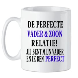 Koffie beker - thee mok Vader en zoon relatie