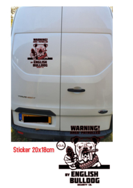 Gangster Auto raam sticker Americaanse  Engelse Bull dog