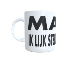 Koffie beker - thee mok - tekst - quote - ik lijk steeds meer op jou - geschenk  - mama