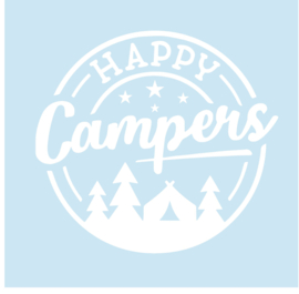 sticker Happycamper - camping - caravan