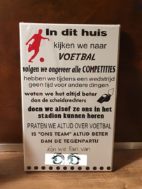 Tekstbord  Voetbal