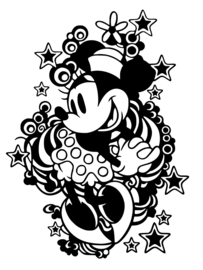 Raam / Deur sticker Mickey