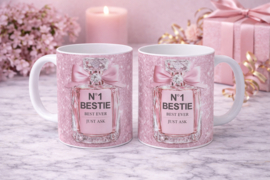 Bedrukte mok / beker bestie - vriendin parfum