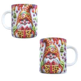 Bedrukte beker - geschenk - kerst - gnome - kabouter - kado