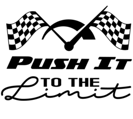 Auto raamsticker Push it Limit