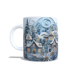 Koffie beker - thee mok kerst - 3d -christmas -