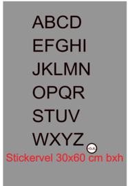 Alfabet hoofdletters  deurstickers - Klikostickers - Naamborden