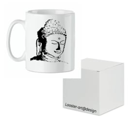 Bedrukte beker Boedha met spreuk  - Buddha - Verjaardag geschenk - Looster-art&design