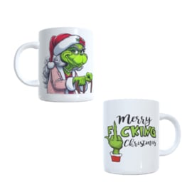 Super leuke beker grinch - kerst - feestdagen - merry  fuck christmas