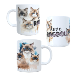 Koffie beker - thee mok - katten - ragdoll - poes