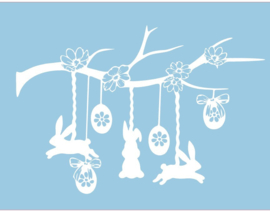 Raam sticker paastak - decoratief - pasen