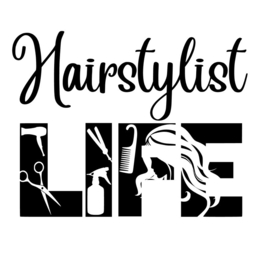 Muursticker Haitstylist - kapsalon